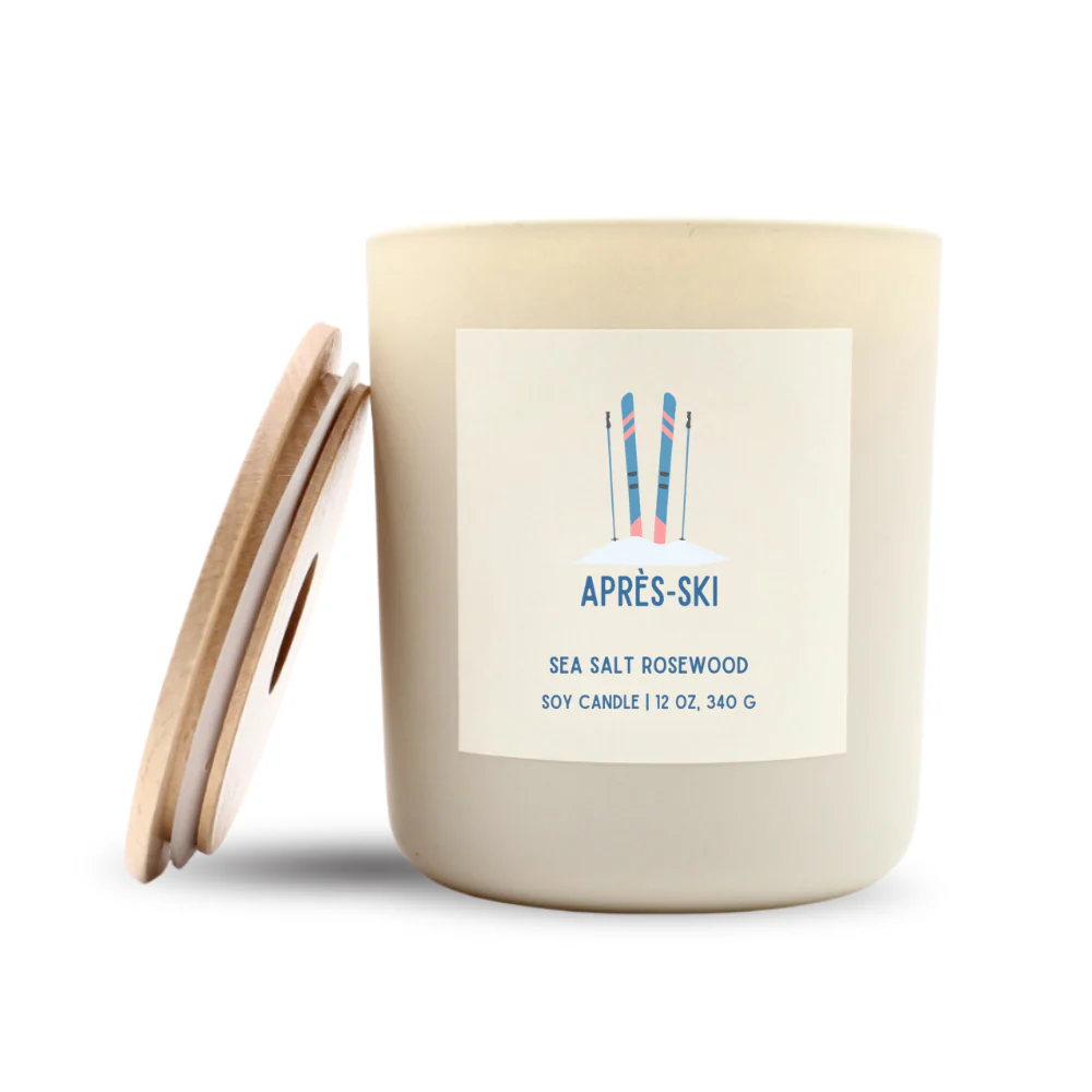 Apres Ski Luxe Soy Candle, Optional Name Drop