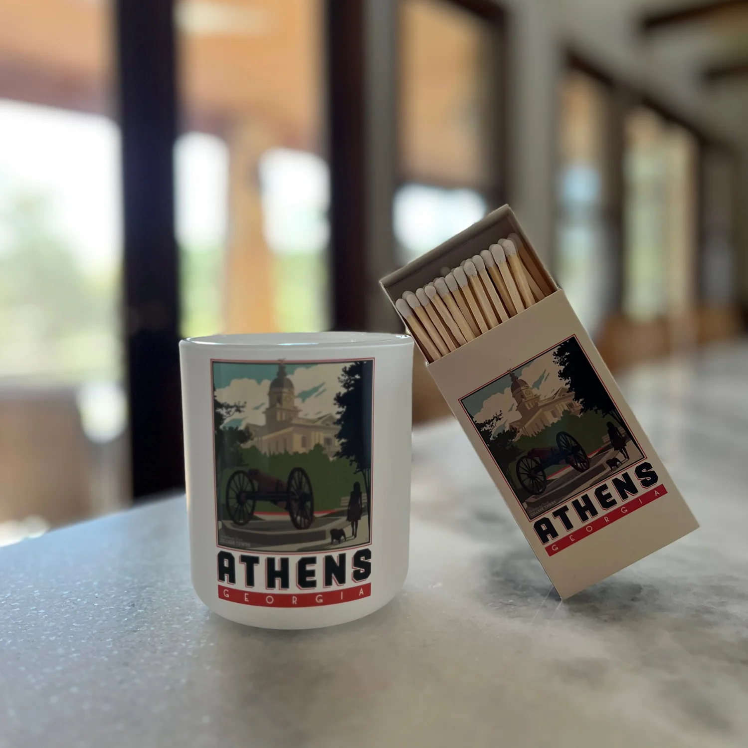 Athens College Town, Game Day Candle - Image 3