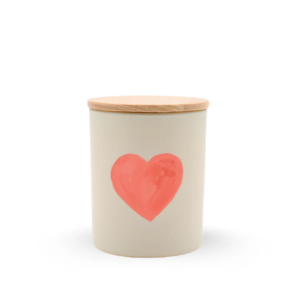 Valentine's Heart Travel Candle in Vanilla Orchid