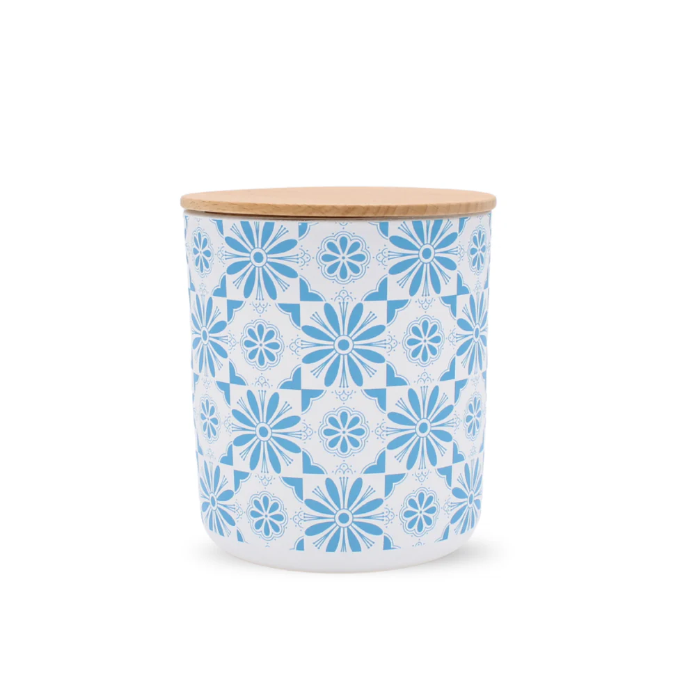 Citrus + Sunshine Blue Tile Soy Candle