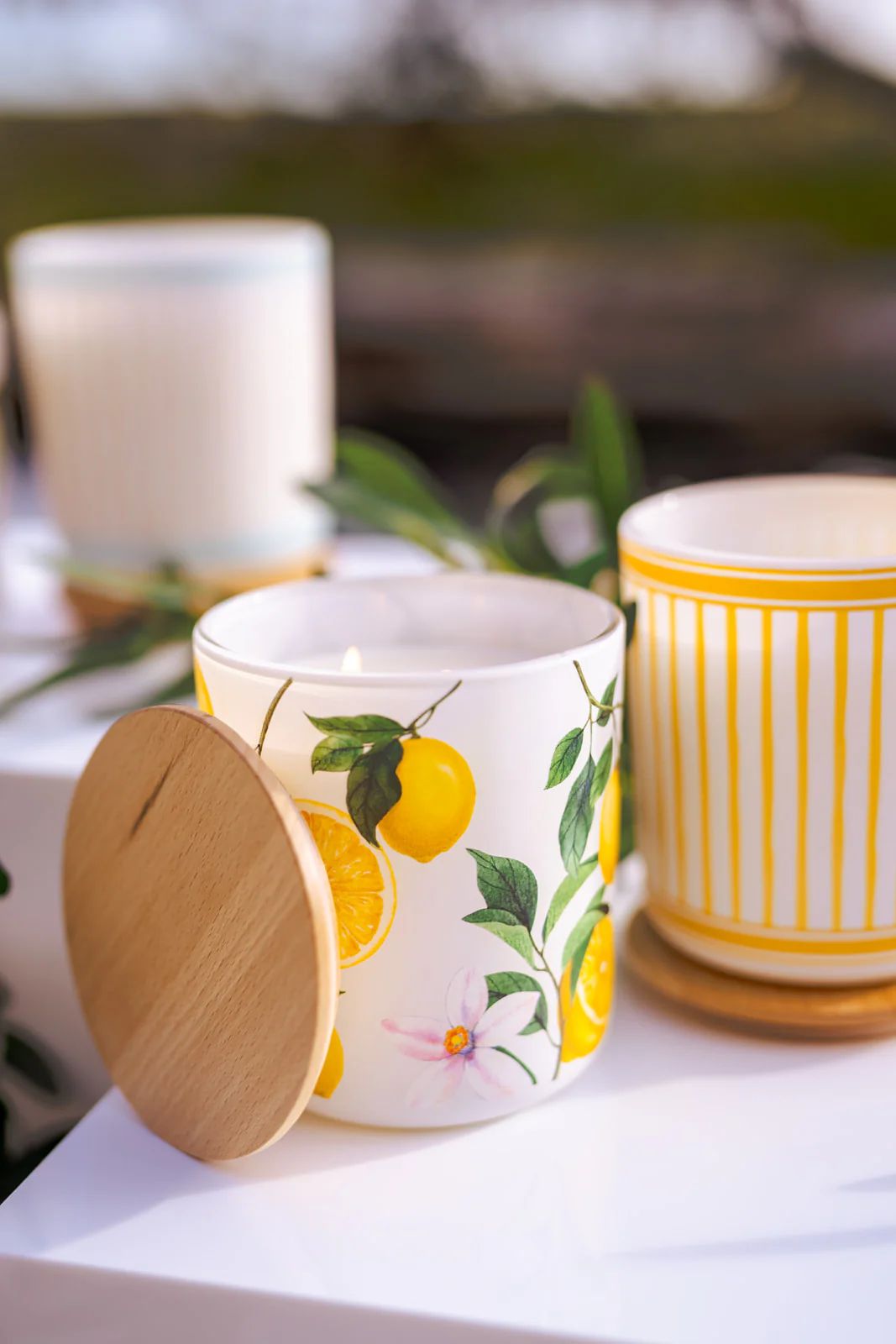 Citrus + Sunshine Lemons Soy Candle - Image 2