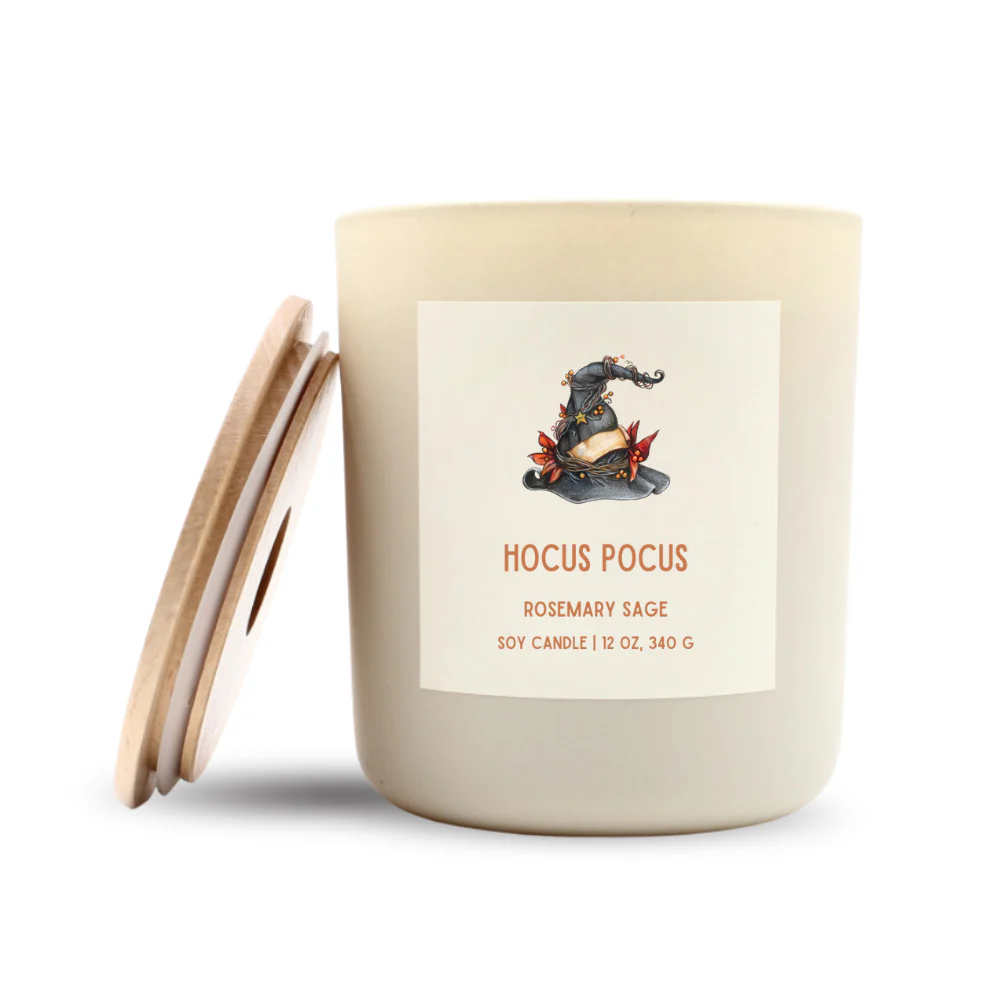 Hocus Pocus Luxe Soy Candle, Optional Name Drop