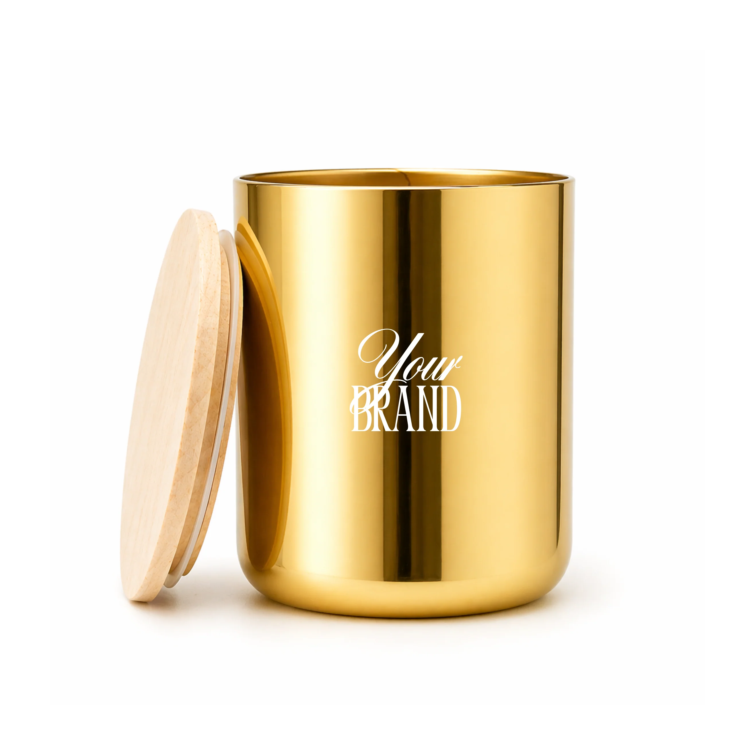 Luxe Gold Private Label Candles, 12 oz Printed (Minimum 36)