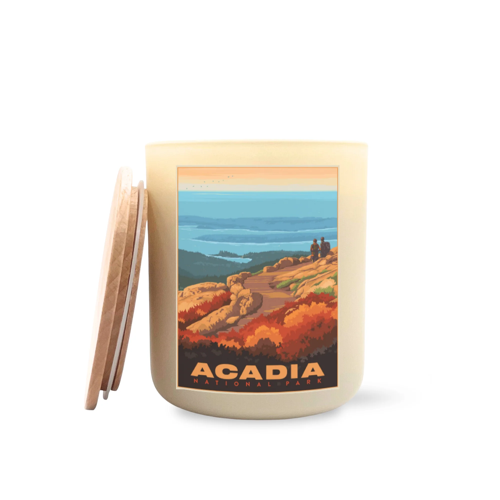 Acadia National Parks Large Printed Candle