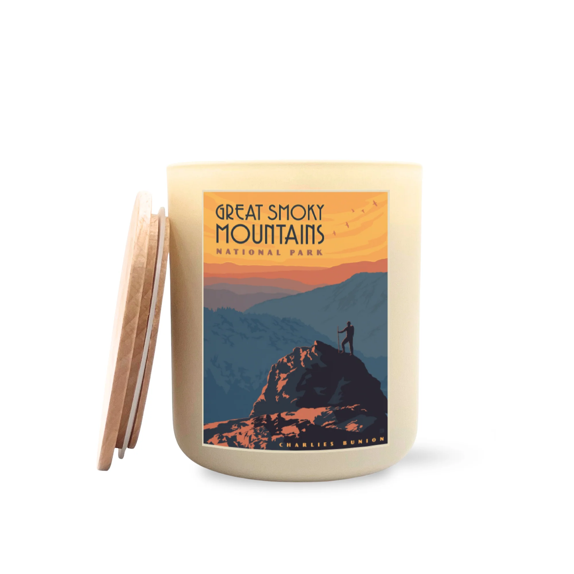 Smoky Mountains National Parks Large Printed Candle