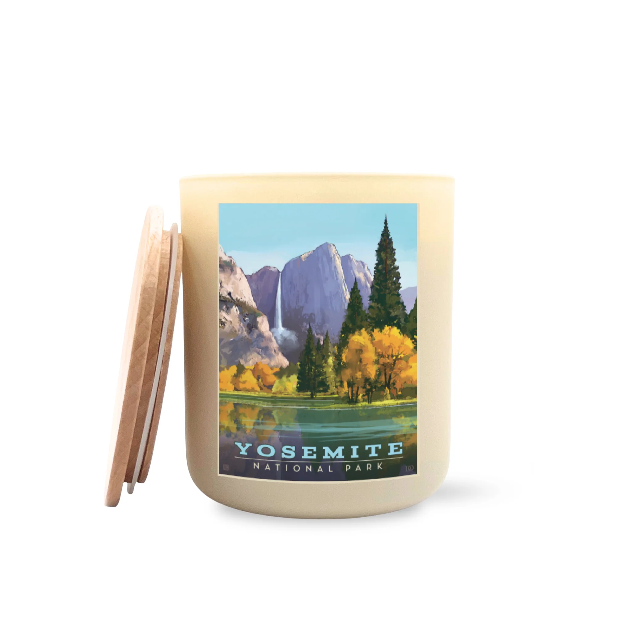 Yosemite National Parks Large Printed Candle