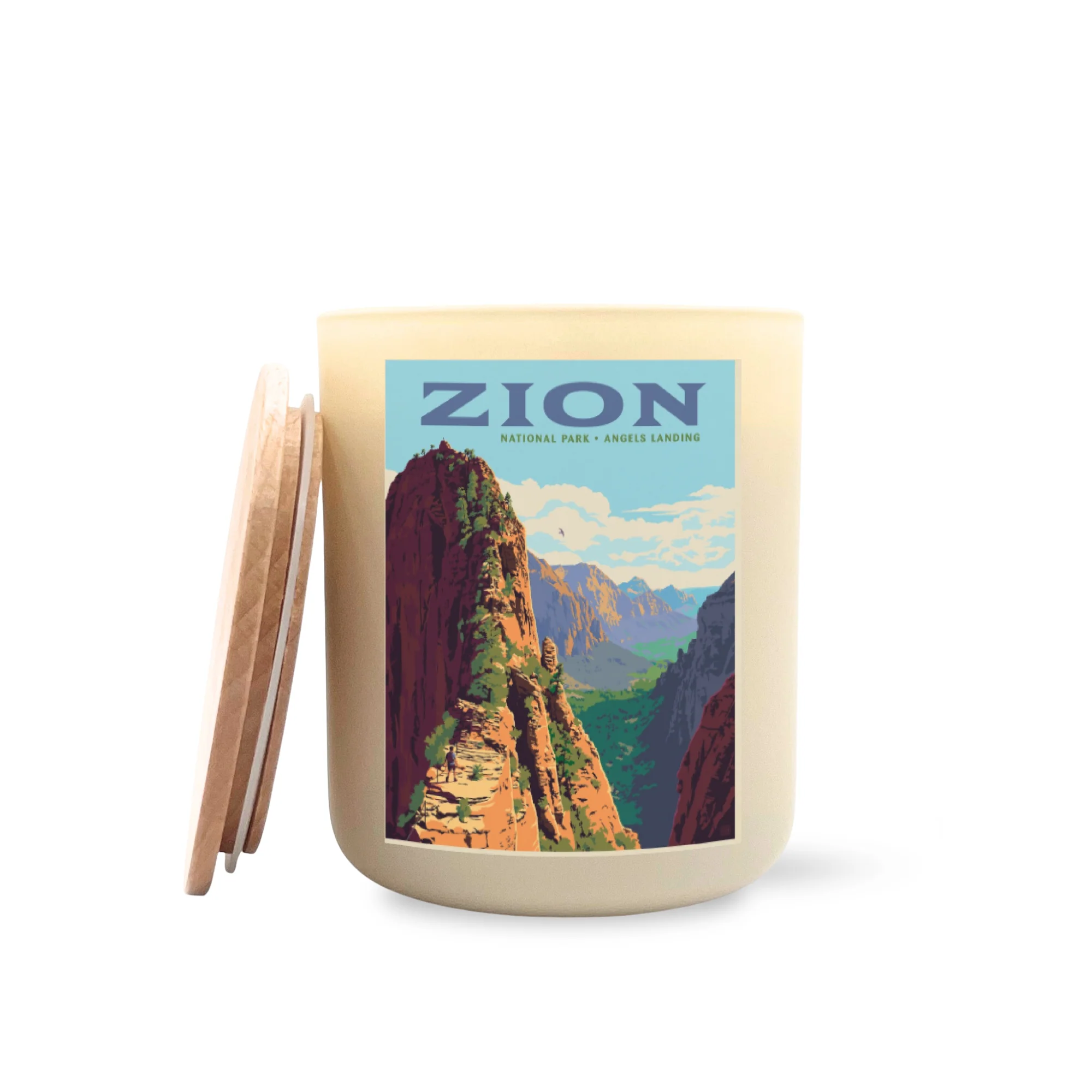 Zion National Parks Large Printed Candle