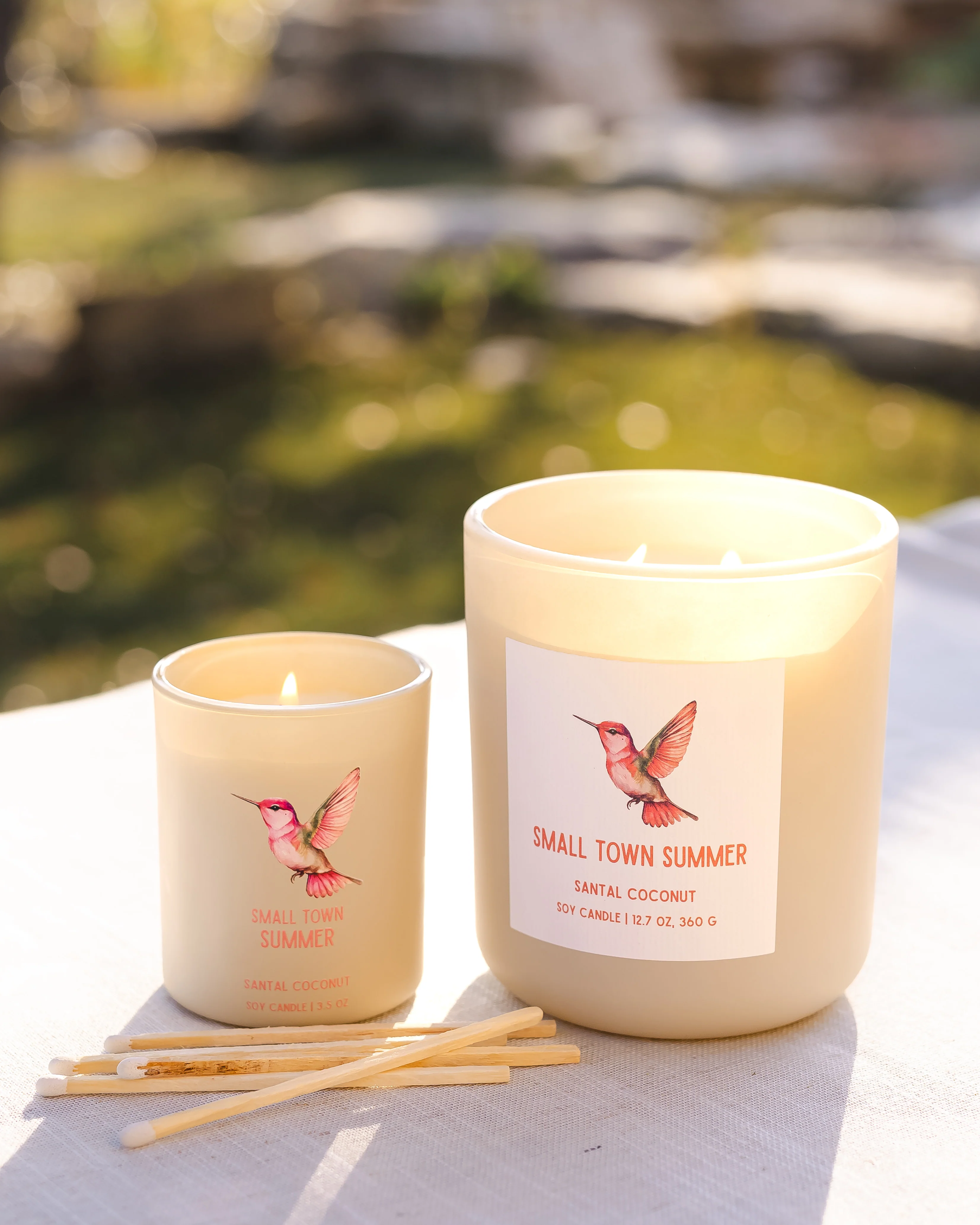 Small Town Summer Travel Soy Candle, Optional Name Drop - Image 2